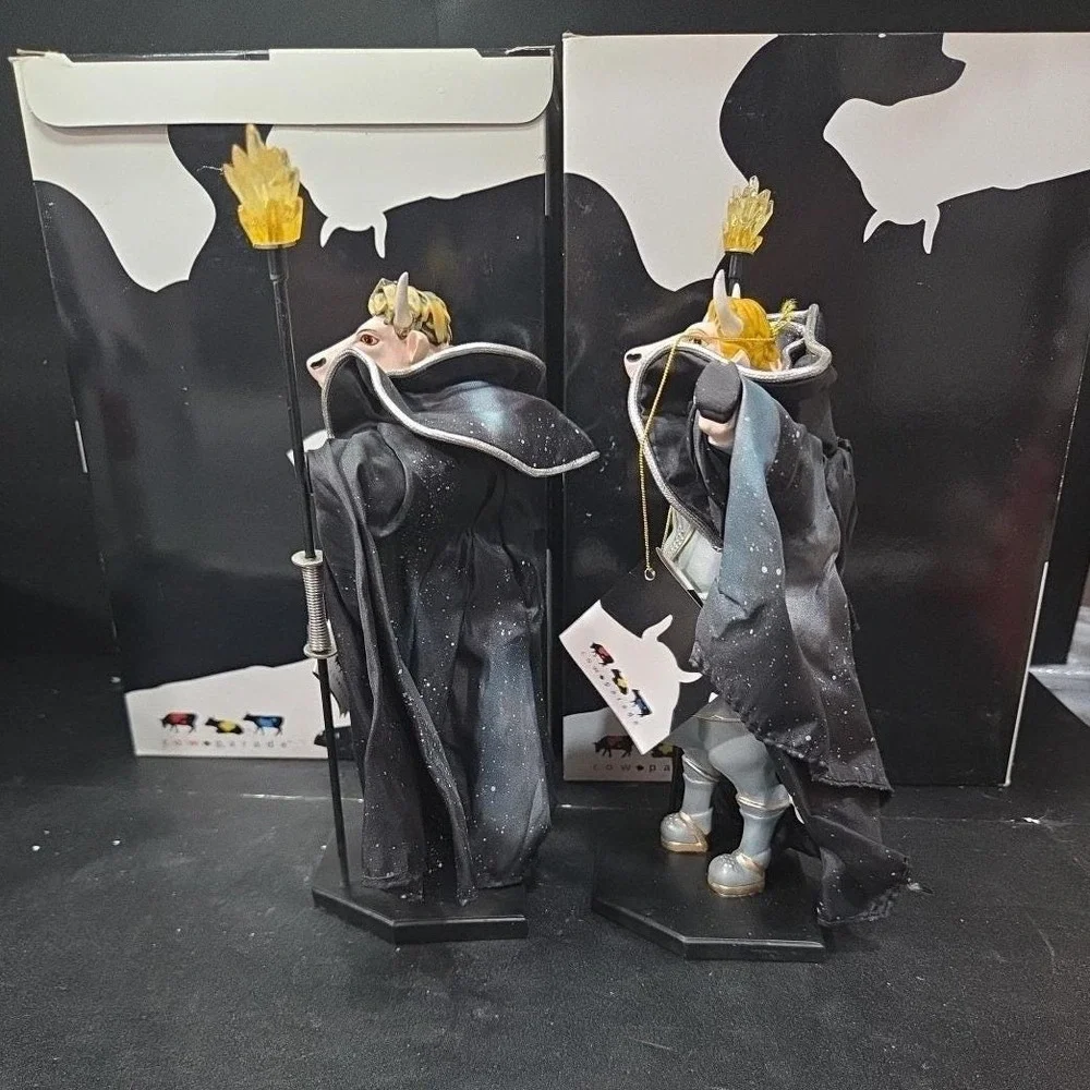 Cow Parade Siegfried & Roy Figurine,‎ Westland Giftware, #7280 & 7281, Box/Tag